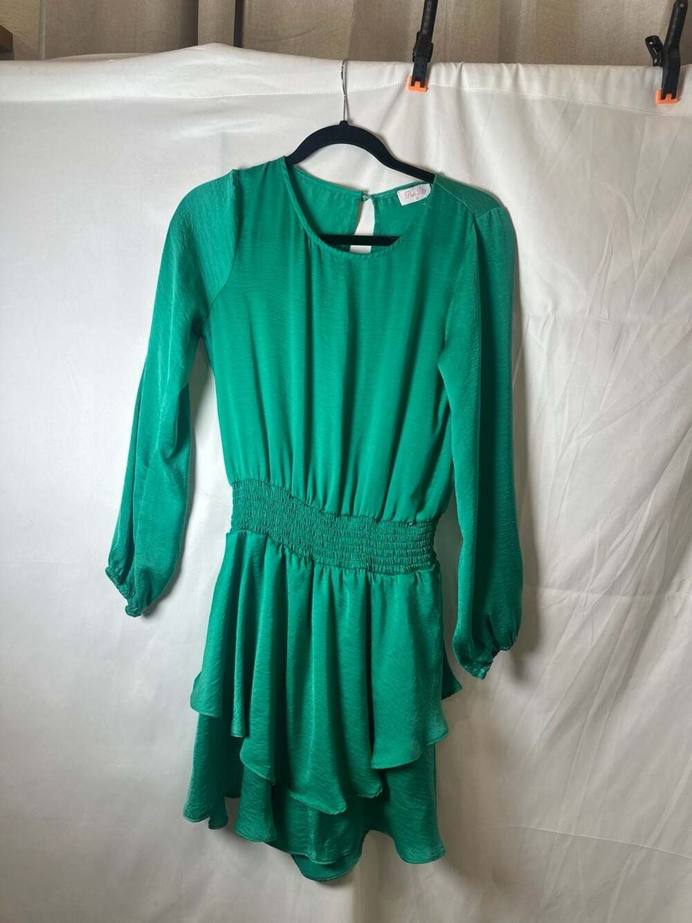 Love Kuza Mock Neck Ruched Belt Dress – ,